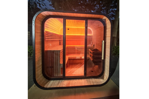 Warrior Cube Luxe 4-5 Person Outdoor Sauna