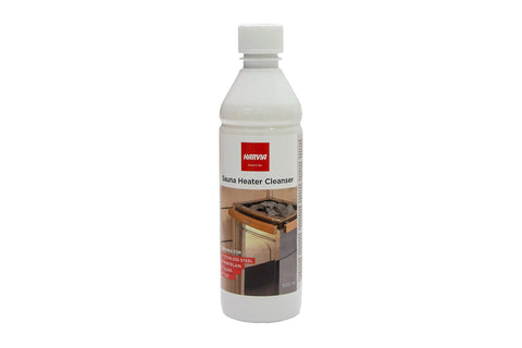 Harvia Sauna Heater Cleanser 500ml bottle with white cap on white background