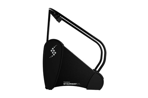 Black stair climber machine