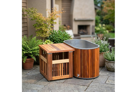 Warrior Glacier Cedar Barrel Cold Plunge (Oval) (🔨LABOR DAY SALE)