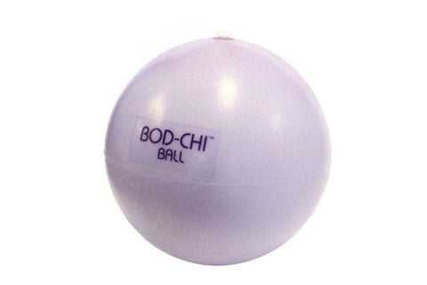 Lavender Bod-Chi body therapy ball with text logo on white background