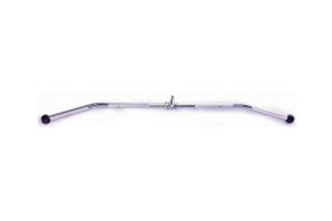 Warrior Revolving 48" Solid Lat Bar with black rotating end caps on white background