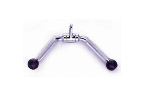Warrior Revolving Solid Press Down Bar with chrome handle and black grip spheres on white background